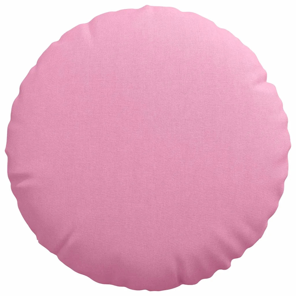 Cuscini per Seduta 2 pcs Rosa Ø40 x 13 cm Tessuto