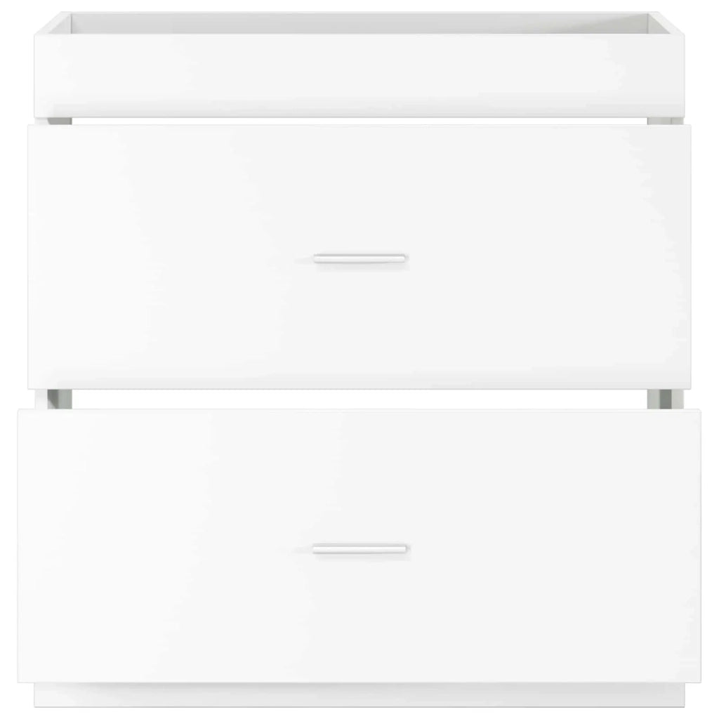 Mobiletto da Bagno Sotto Lavabo Bianco 78,5 x 37,5 x 81 cm