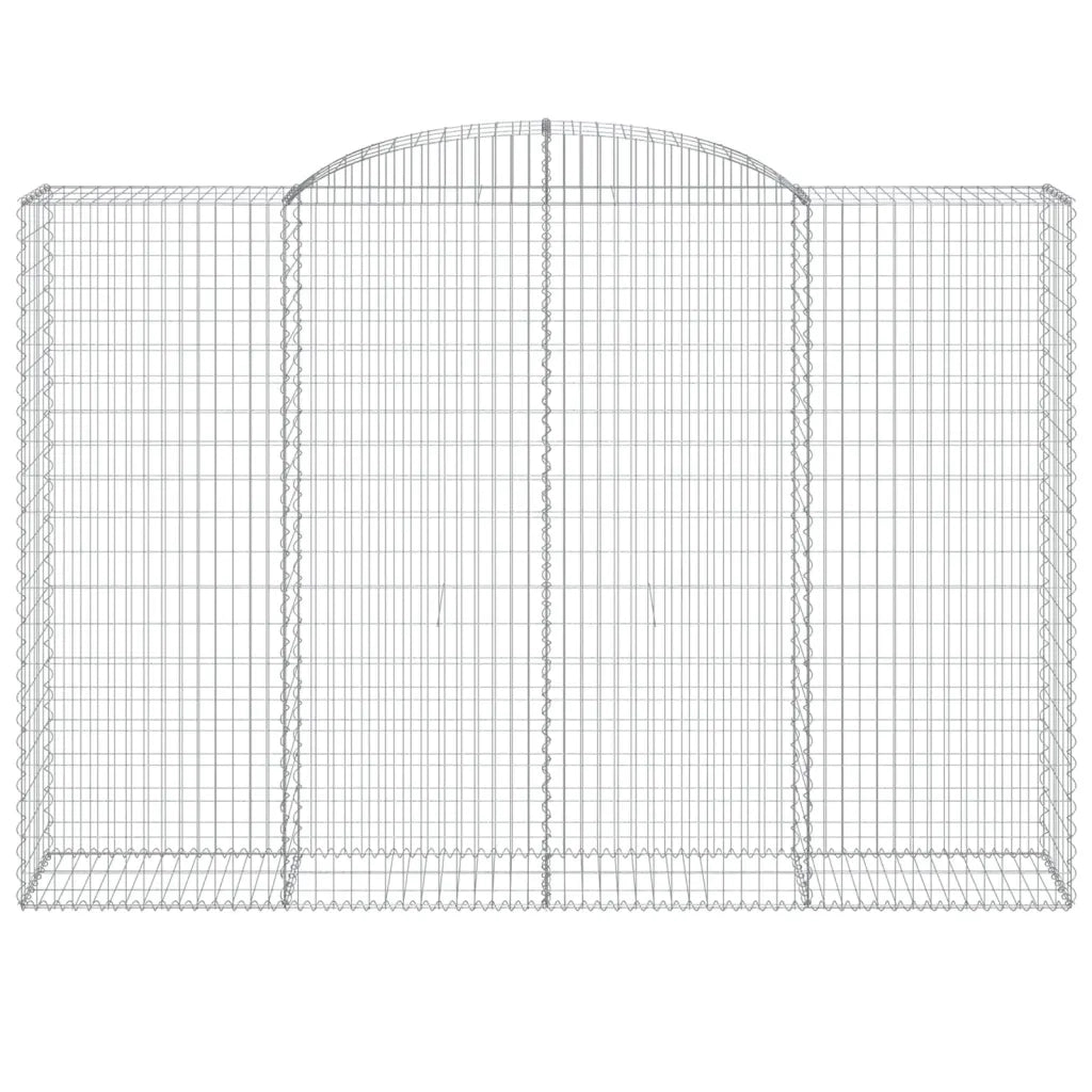 Cesti Gabbioni ad Arco 3 pz 300x50x200/220 cm Ferro Zincato 3146792