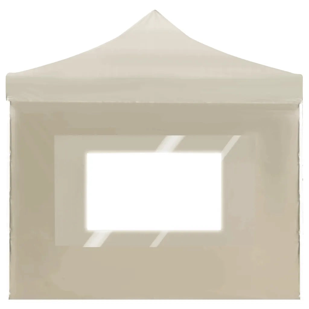 Gazebo Professionale Pieghevole Alluminio con Pareti 6x3m Crema 45506
