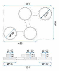 Lampada Black APP527-4C