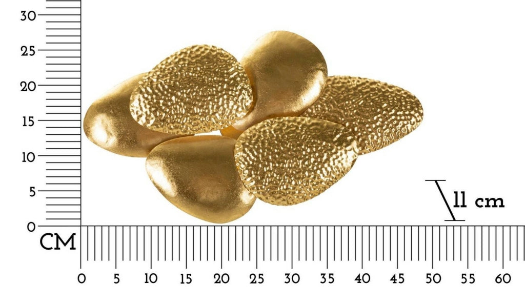 Lampada da parete Eraclea, Luminaria da parete, Luce a muro, Faretto a muro, 44x11 h28 cm, Oro