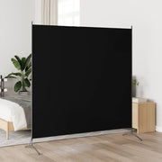Paravento Nero 175x180 cm in Tessuto 320738