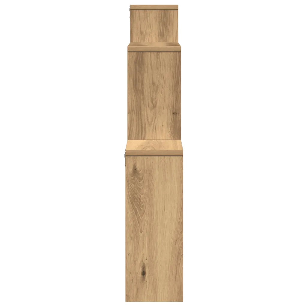 Scaffale a Parete Rovere Artigianale 80x15x78,5 cm Truciolato