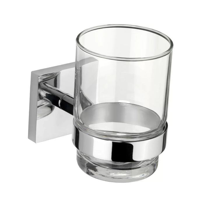 Porta bicchiere da parete serie xeno - fissaggio incollo o viti