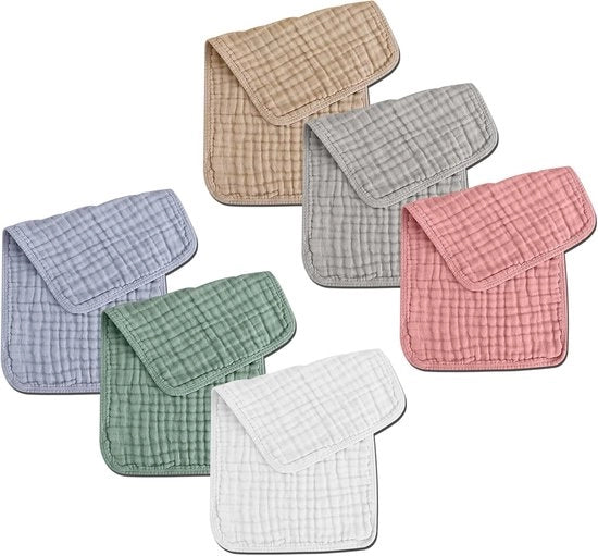 Luiere di cotone per bambini, asciugamani di cotone, salviette di cotone, salviette di protezione essenziali, asciugamani lavabili, coperte, asciugamani - articoli essenziali per bambini sia maschi che femmine.