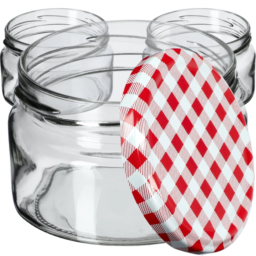 KADAX 50x Barattolo per conserve 250ml + Coperchio Fi82 miele
