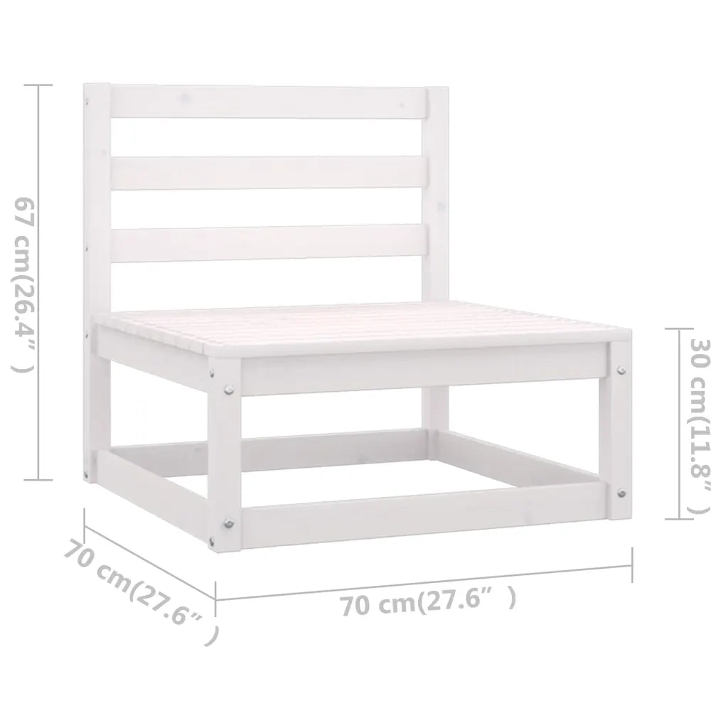 Set Divani da Giardino 5 pz | Set Salotto da Giardino con Cuscini Legno Massello Pino