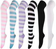 Calze Overknee 6 Paia - Calze Alta - Calze Casual - Donna/Ragazza - Moda Tendenza - Abbigliamento di Alta Qualità - Calze Knie