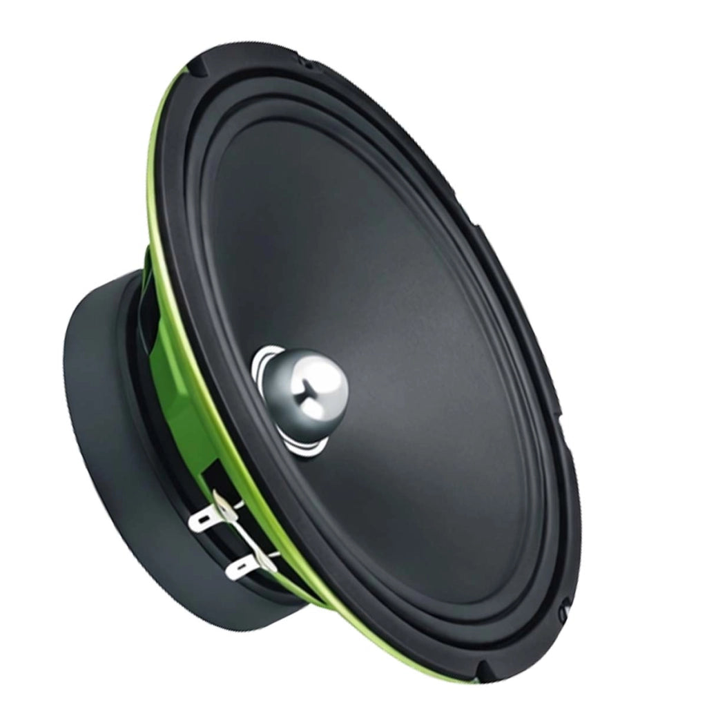 Altoparlante Automobile 350W 16cmx16cm Suono Potente e Chiaro Nero / Verde Avizar