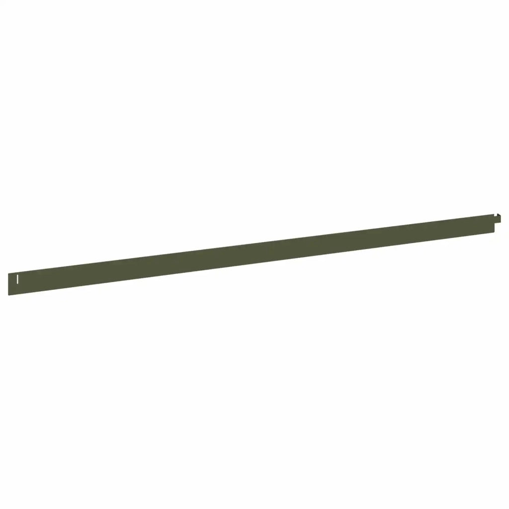 Bordura per Prato 10 pz 102 x 4 x 4 cm Acciaio Verde Oliva 8008726