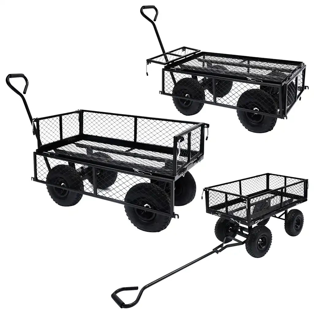 Carrello a Mano da Giardino Nero 250 kg CFW3504610