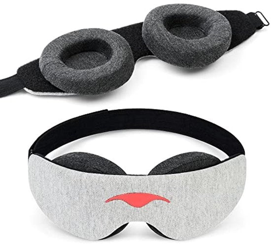 Slaapmasker slank, ultralicht, verstelbaar, slank comfort design, totale oscurità per sonno profondo, occhiali da sonno per sonnambuli