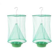 Trappola per insetti 2 pezzi - Opvougiabile - Trappole per insetti riutilizzabili - Per esterno - Adatta per 25 m² - Facile da utilizzare - Trappola per insetti