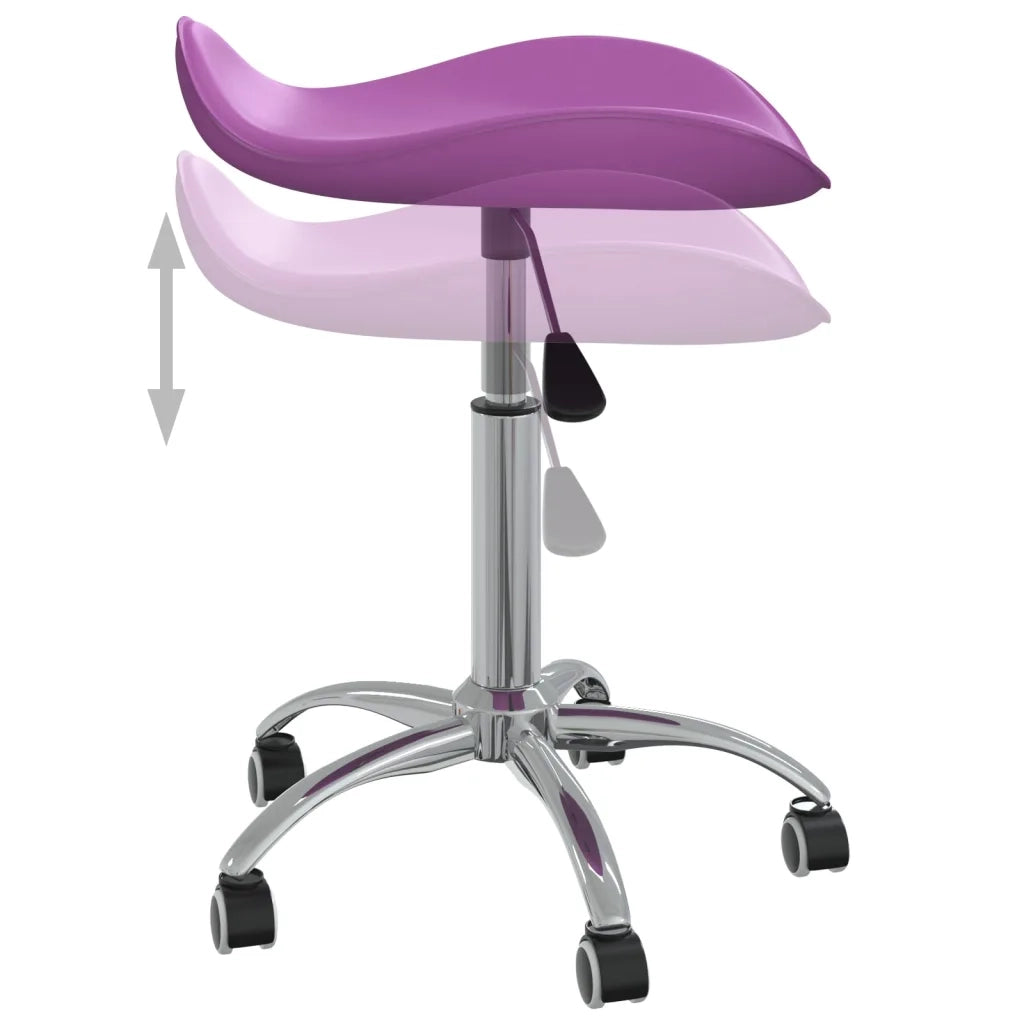 vidaXL Sedia da Ufficio Viola in Similpelle