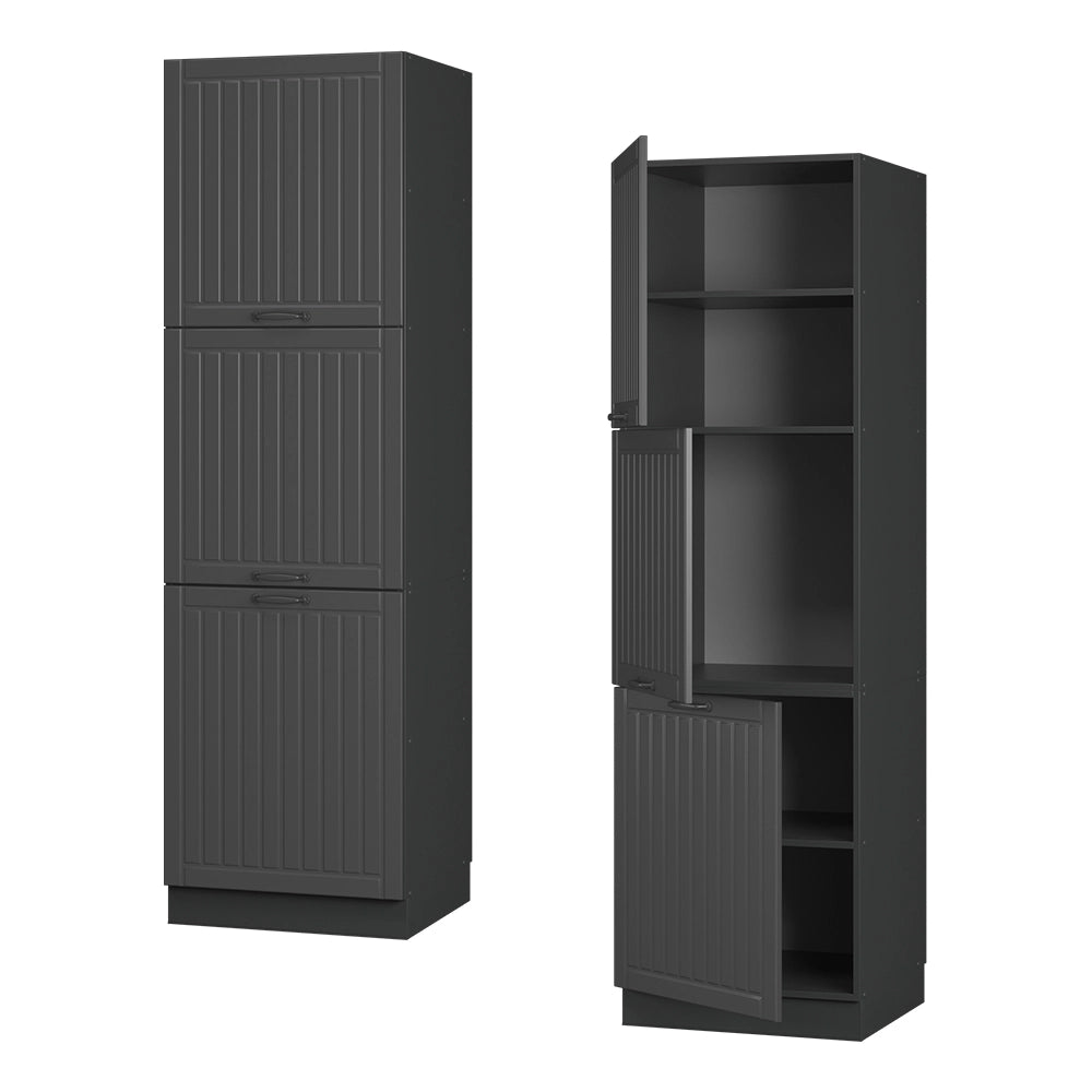 Vicco Mobile per forno da incasso Grigio scuro 60 cm