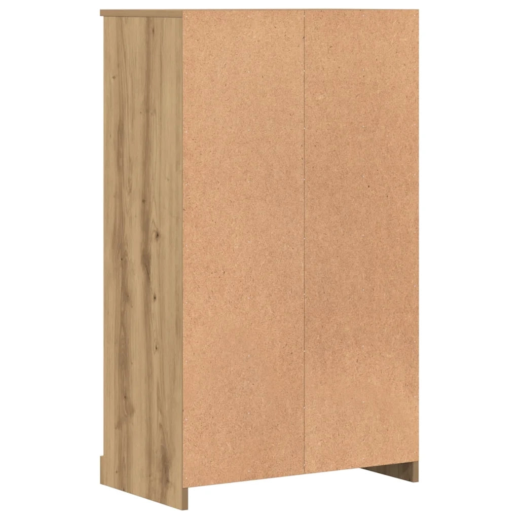 vidaXL Credenza Rovere Artigianale 60x35,5x103,5 cm Legno Multistrato
