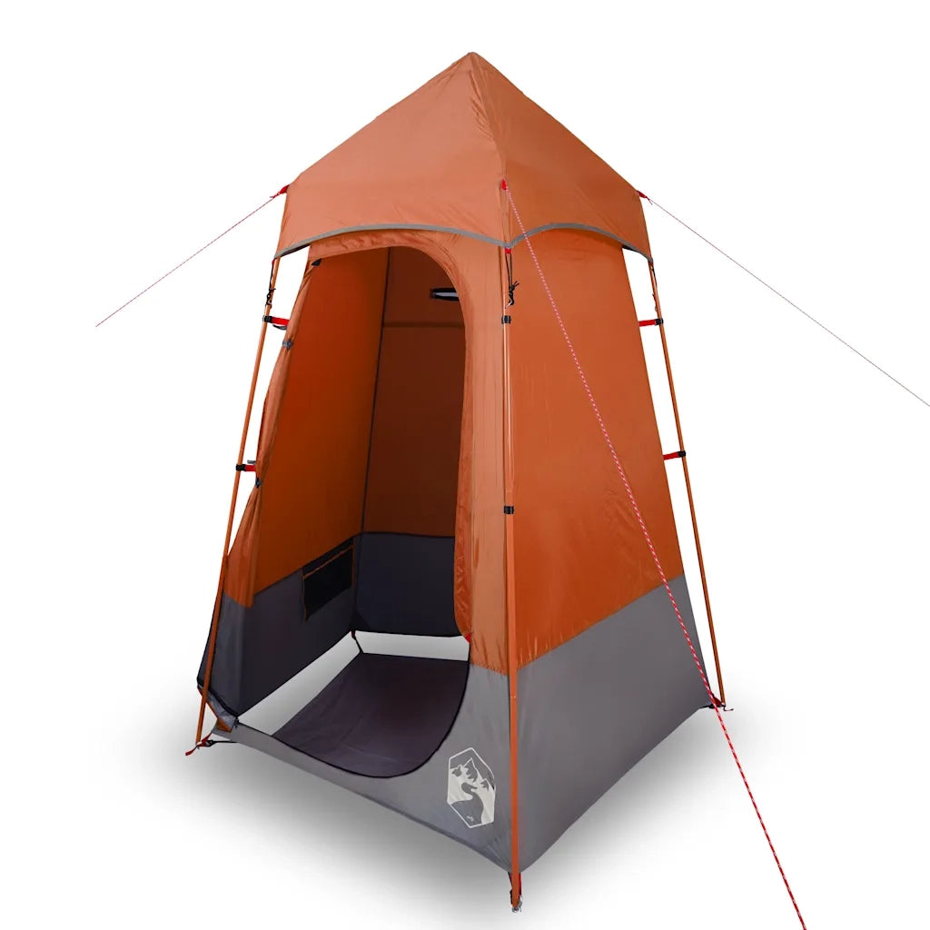 TendaPrivacy Grigia e Arancione 121x121x225 cm TaffetÃ  190Tcod mxl 89708