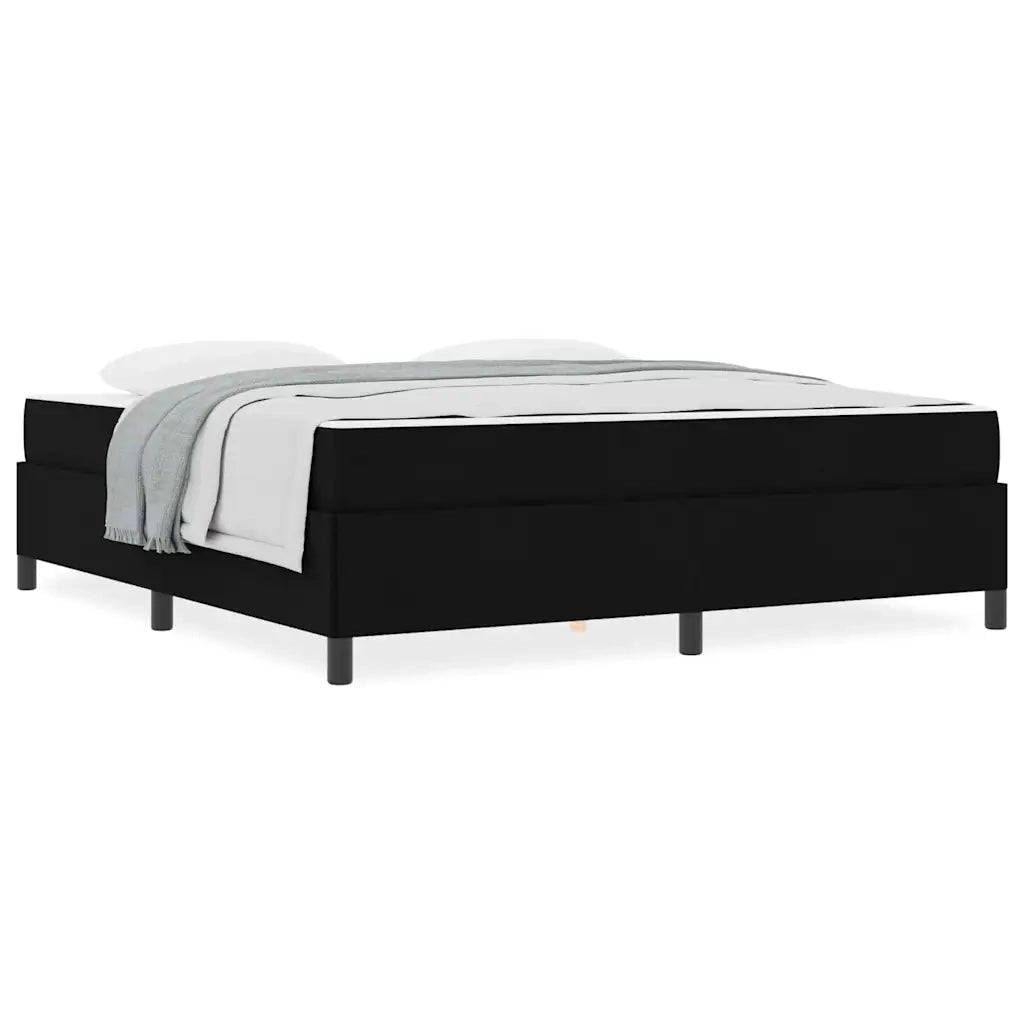 vidaXL Letto a molle Nero e Nero 180 x 200 cm