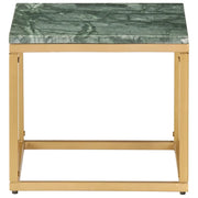 Tavolino da Salotto Verde 40x40x35 cm Pietra Vera Testura Marmo 286437