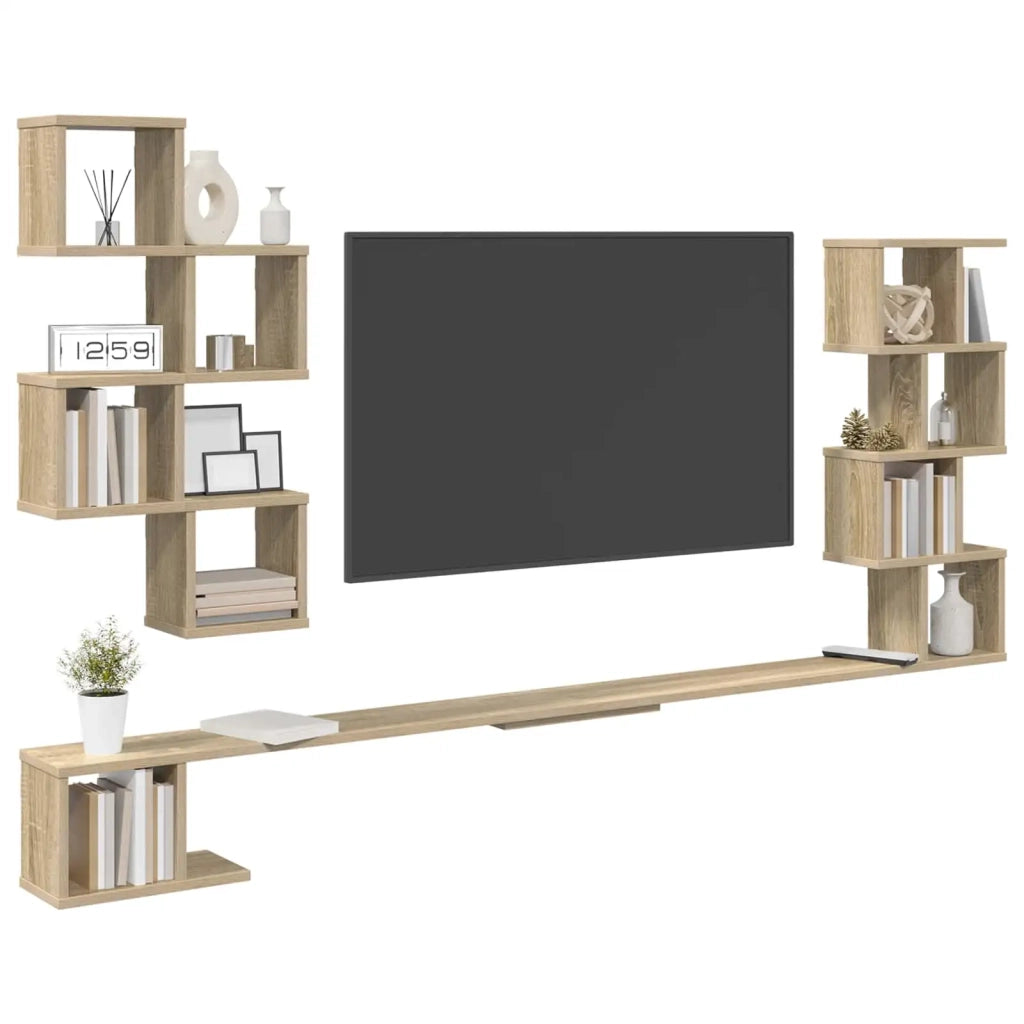 Mensola per TV da muro Rovere Sonoma 200 x 15 x 94 cm 8012302