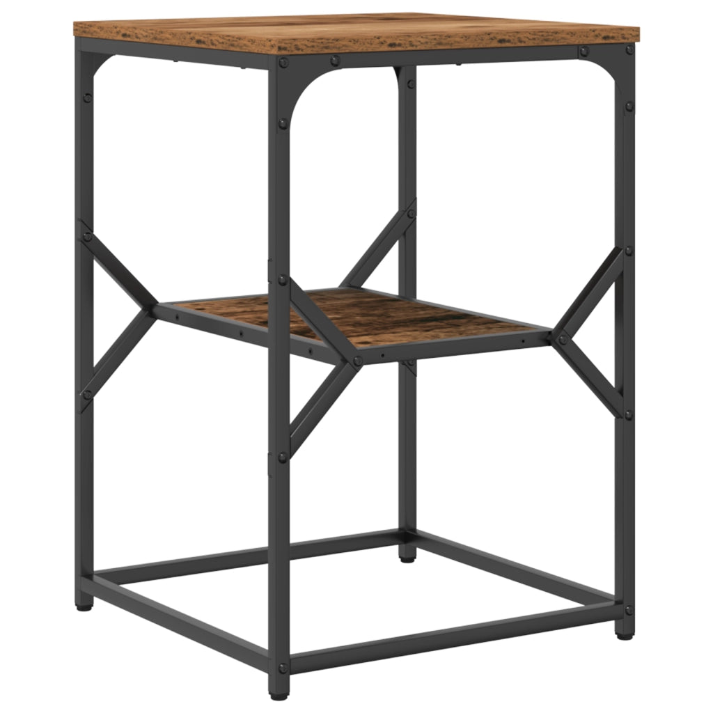 Tavolino  in legno vecchio 41x40x60 cm in legno ingegnerizzato