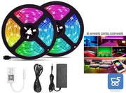 Striscia LED RGB 2x5M Strisce con Controlled Light Striping 5050 Light Tubing LED 12V per la decorazione domestica
