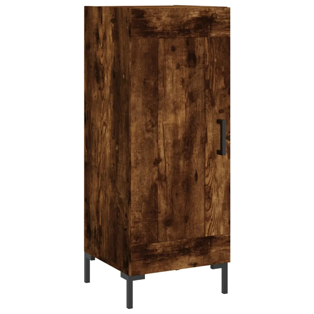 Credenza-Buffet-Armadio da cucina Rovere Fumo 34,5x34x180 cm in Legno Multistrato 278447