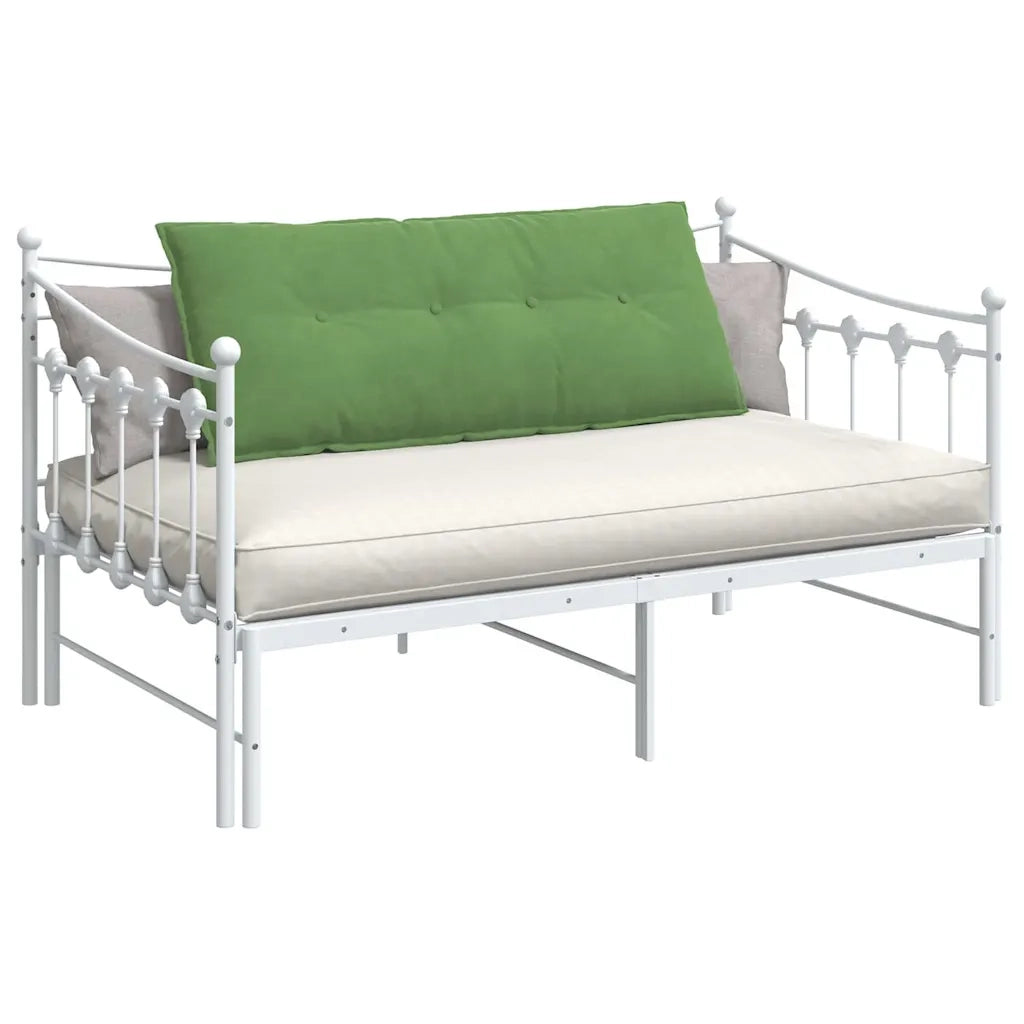 Cuscino per Schiena | Cuscino dorsale Verde chiaro 120 x 50 cm Tessuto in Cords