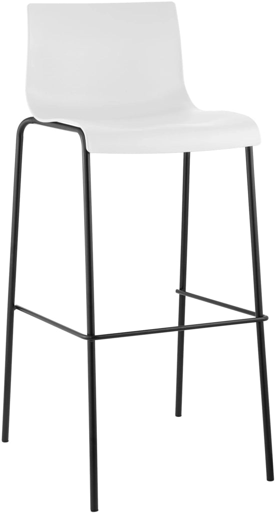 Sgabello da bar Hoover struttura a 4 piedi nero 1