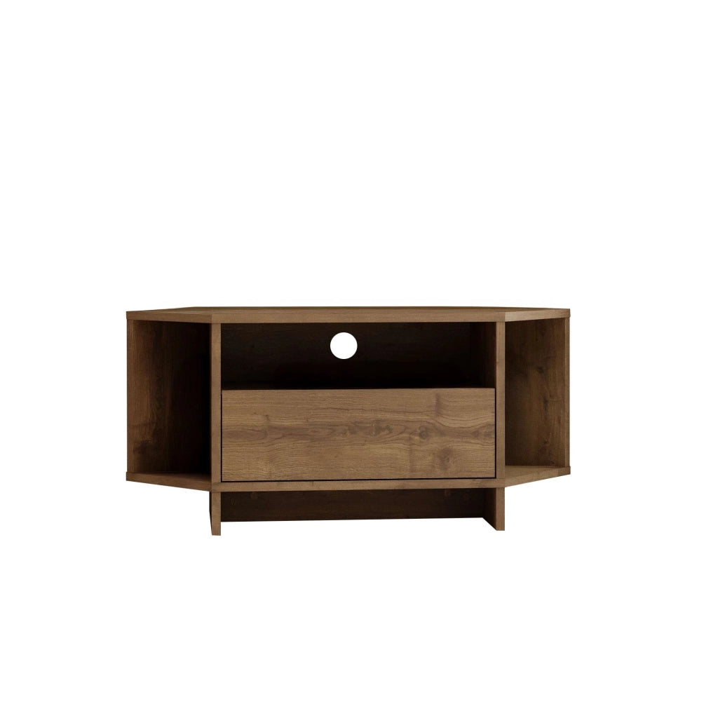 Porta TV in legno "Viva" - 95 x 35 x 45 cm - Marrone