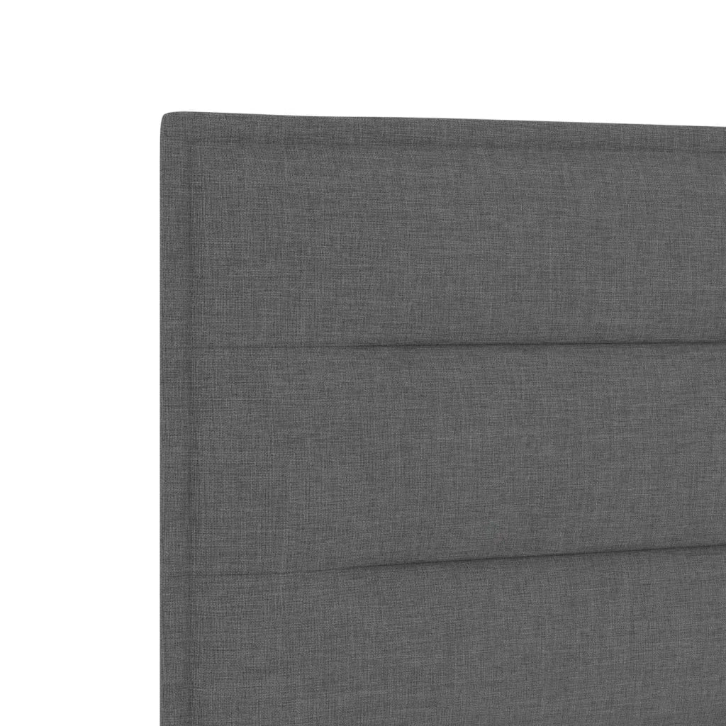 Letto box spring con materasso Grigio Scuro 140 x 190 cm 3450468