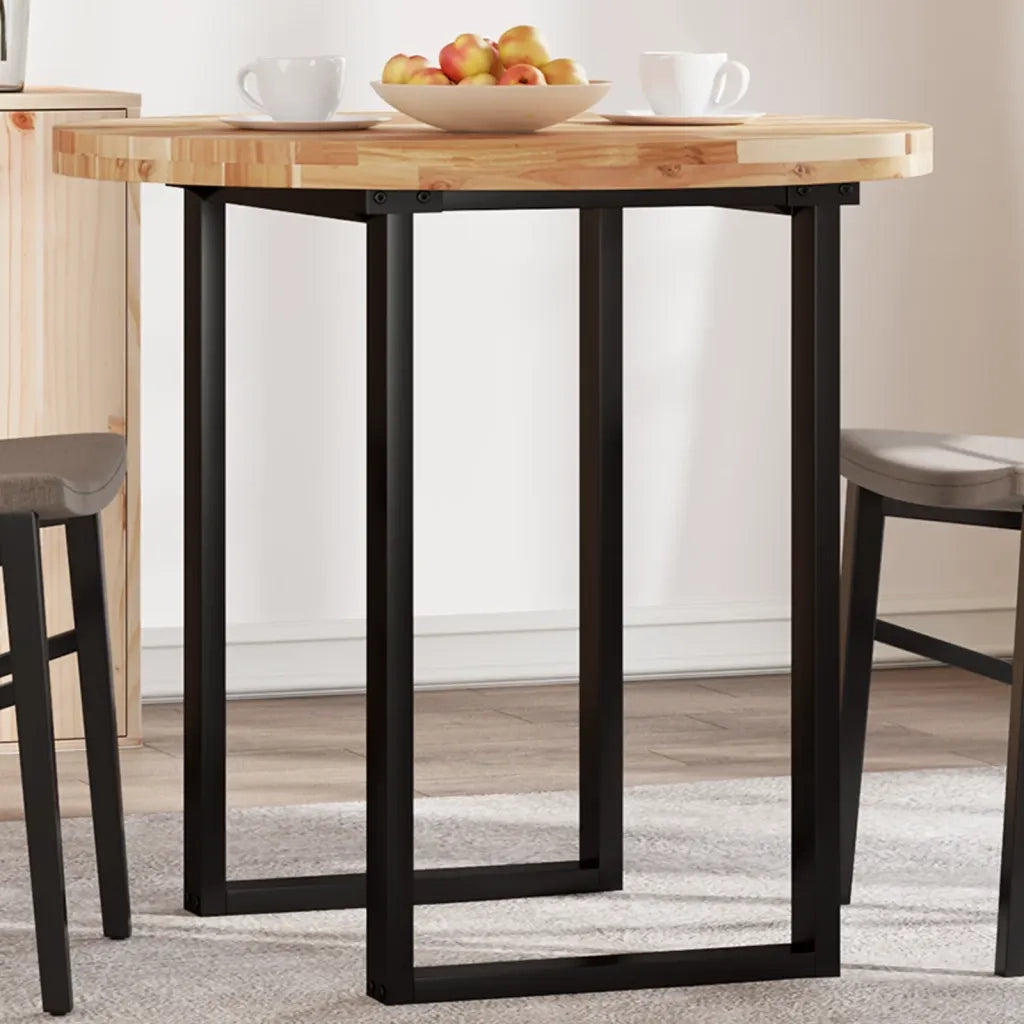vidaXL Piano Tavolo Rotondo Ø80x4 cm in Legno Massello di Acacia