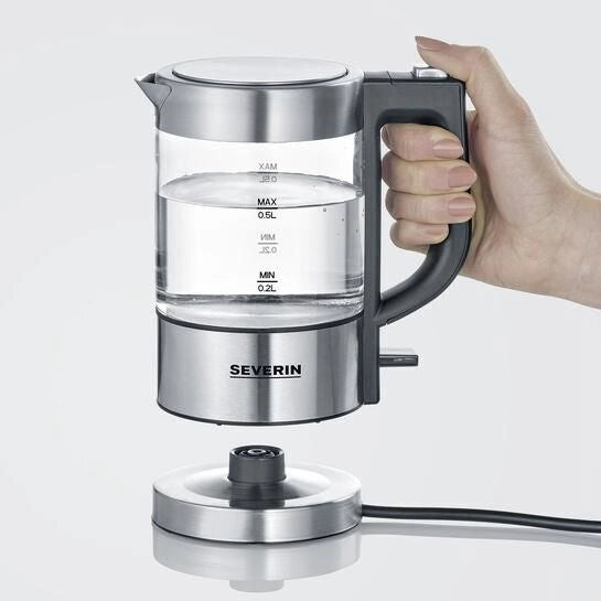 Severin WK 3472 bollitore elettrico 0,5 L 1100 W Argento