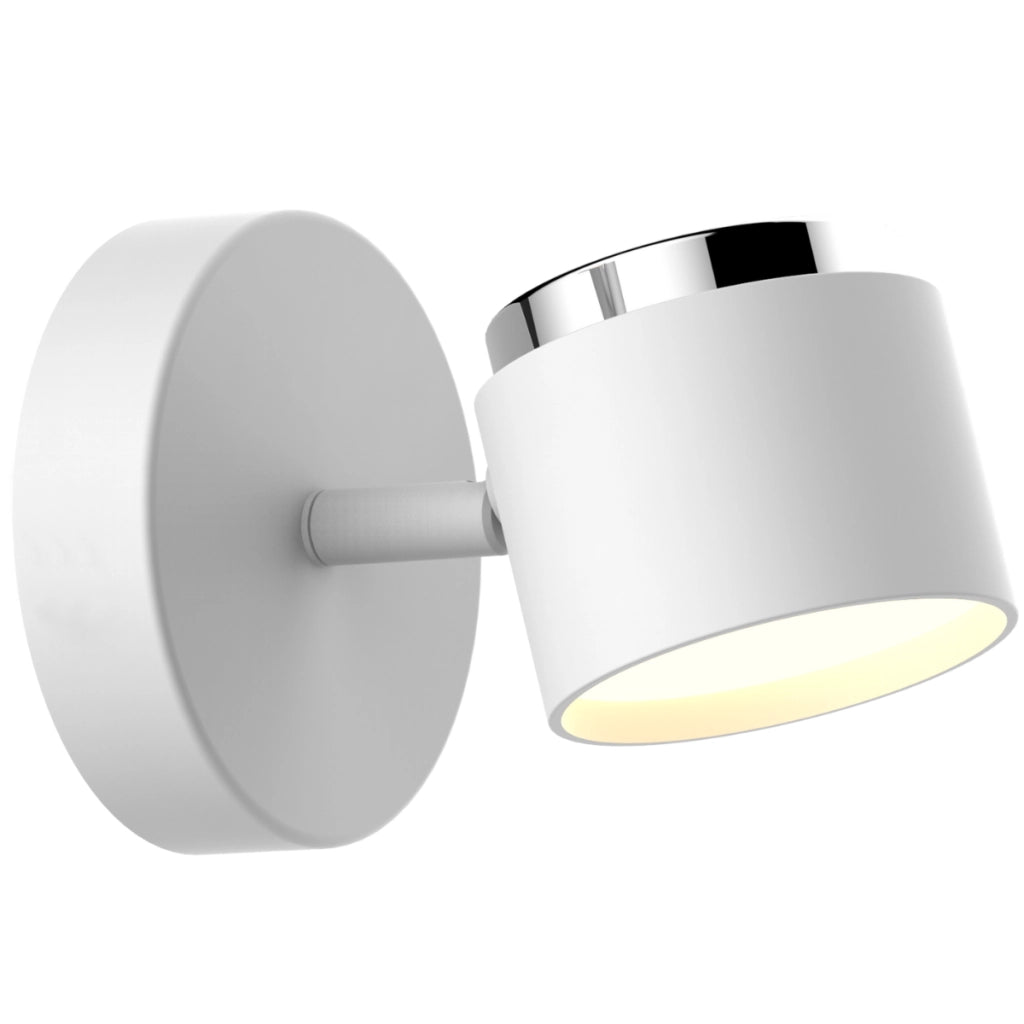Applique LED orientabile bianca 3000K Kubik Polux 318213