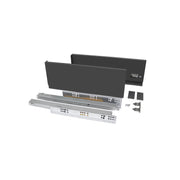 Cassetto Vertex Push Sincro con regolazione 3D, altezza 93mm , 40kg, profondità 350mm, Acciaio, Verniciato bianco