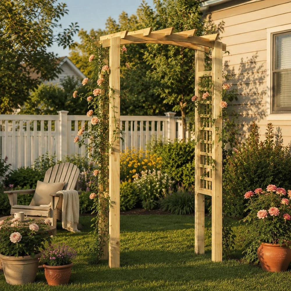 Rose Arch 110x60x210 Cm Solid Pine Wood, Impregnated