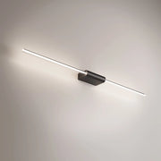 Brilliant Lampada da Parete o Soffitto a LED, Design Lineare in Alluminio Verniciato Nero, Diffusore Cilindrico 360°, Dimmerabile 9W, 87.2 cm