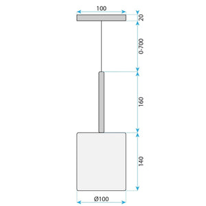 Lampada Da Soffitto APP1703-1CP Grey C