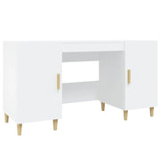 Scrivania-Scrivanie per ufficio e studio-Scrittoio Bianca 140x50x75 cm in Legno Multistrato 927519