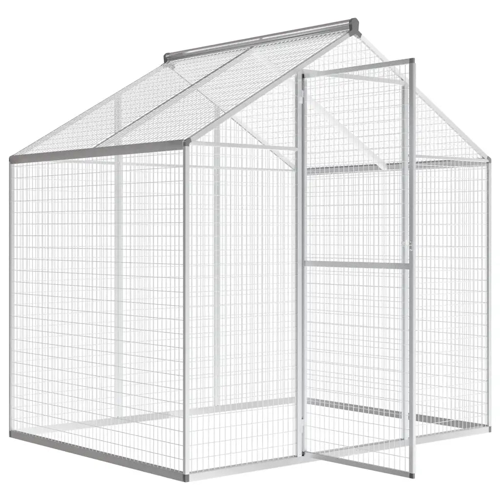 Voliera da Giardino in Alluminio 178x122x194 cm 43557