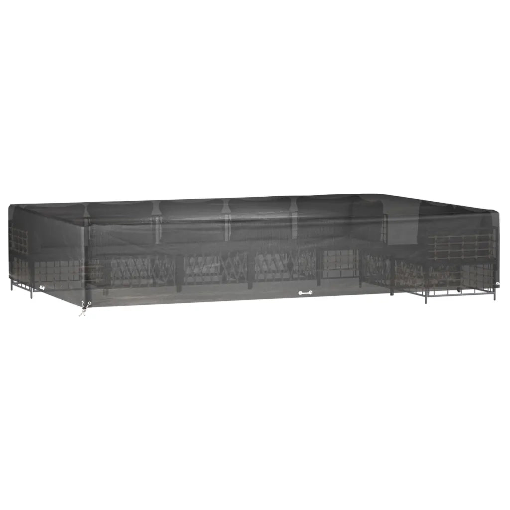 Copri Mobili Giardino 2pz 16 Occhielli 325x205x60cm Rettangolo