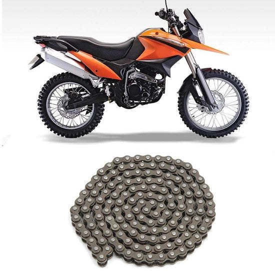 Catenaria a motore 72/144 link - 25H motocicletta mini catena - Sostituzione per 47cc/49cc Minimoto - Materiale di lega di alta qualità - Facile da installare - Catenaria motore