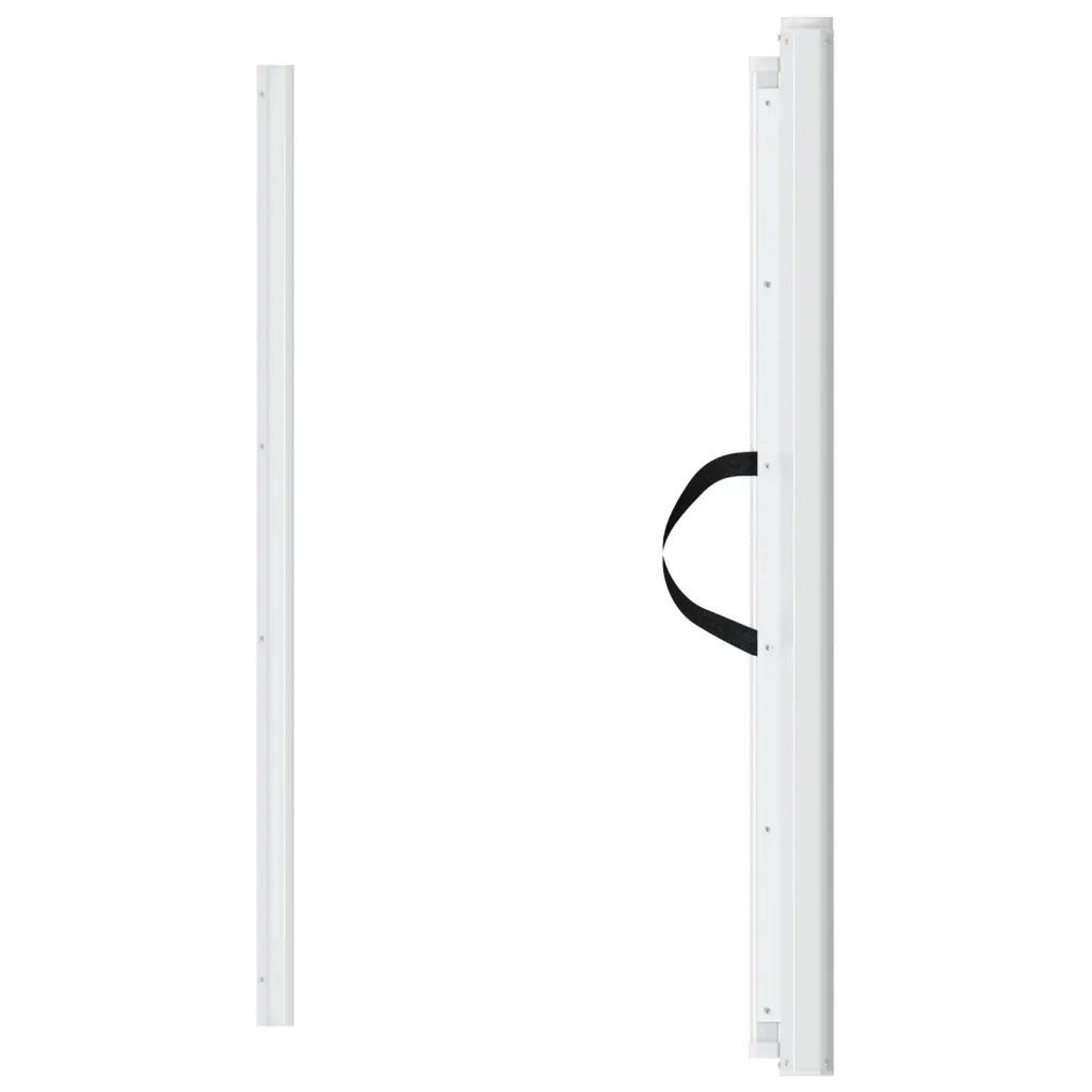 Cancelletto Retrattile per Animali Domestici Bianco 117,5x125cm 4004130