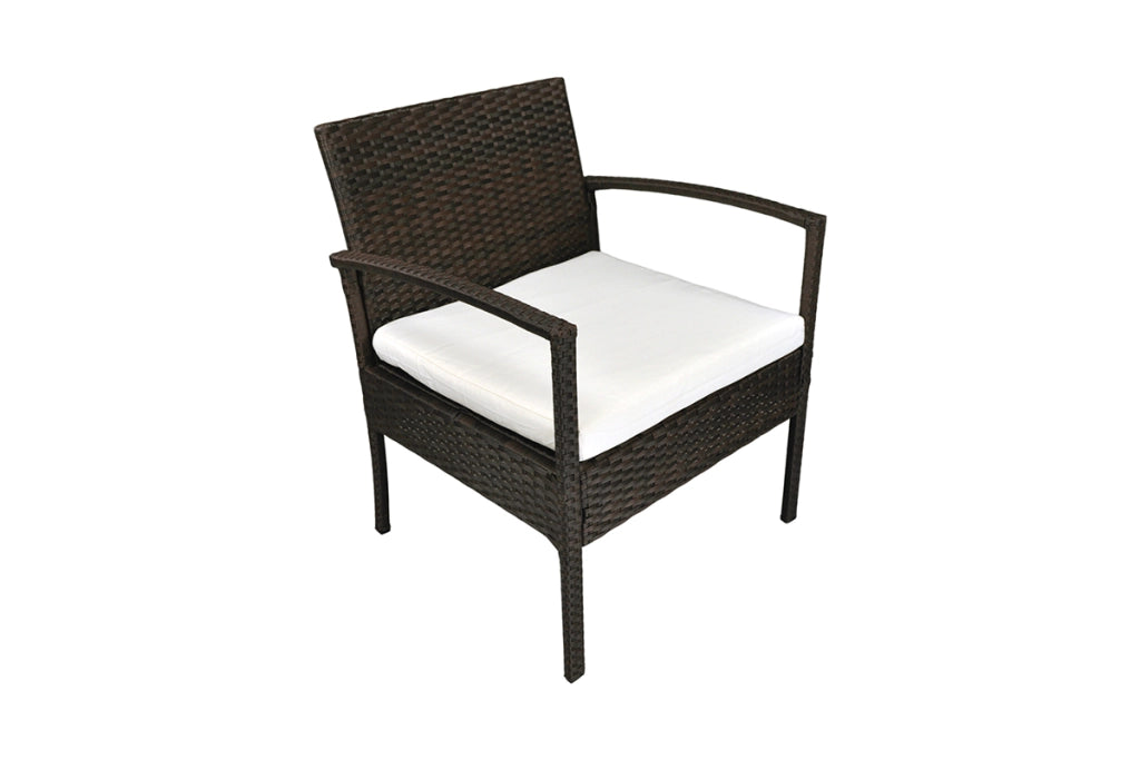 Salotto da giardino in rattan, set di divani da esterno in polyrattan marrone - Martino - RT-M09ZB