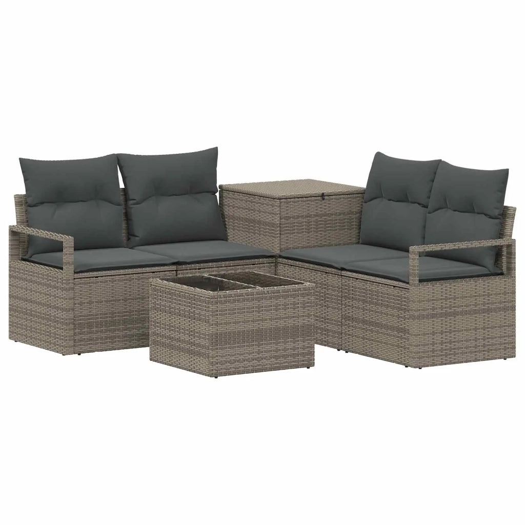 Set di divani 6 pz Grigio e Grigio Scuro 3447242