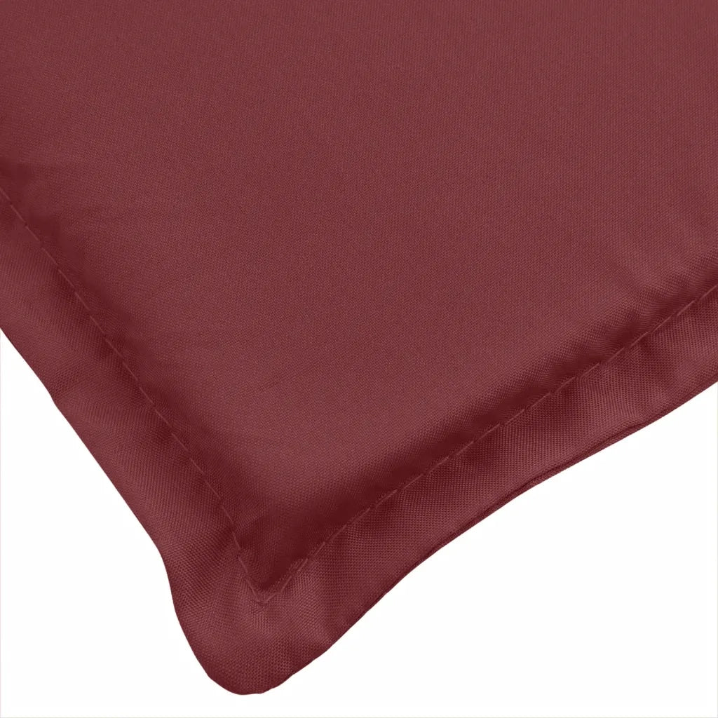 Cuscini Sedia Schiena Alta 2 Rosso Vino Mélange 120x50x4 cm 4002441