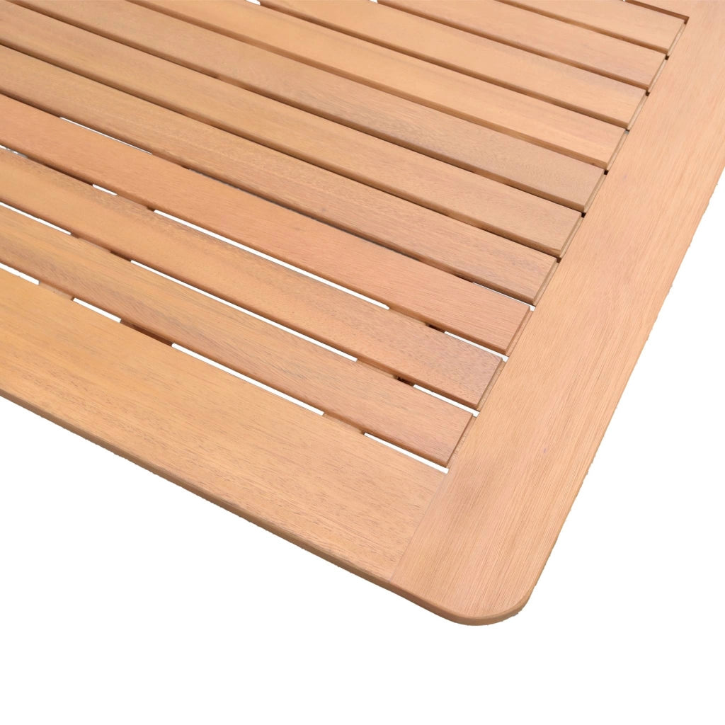 Set tavolo da giardino estensibile in legno di eucalipto con 8 sedie,
