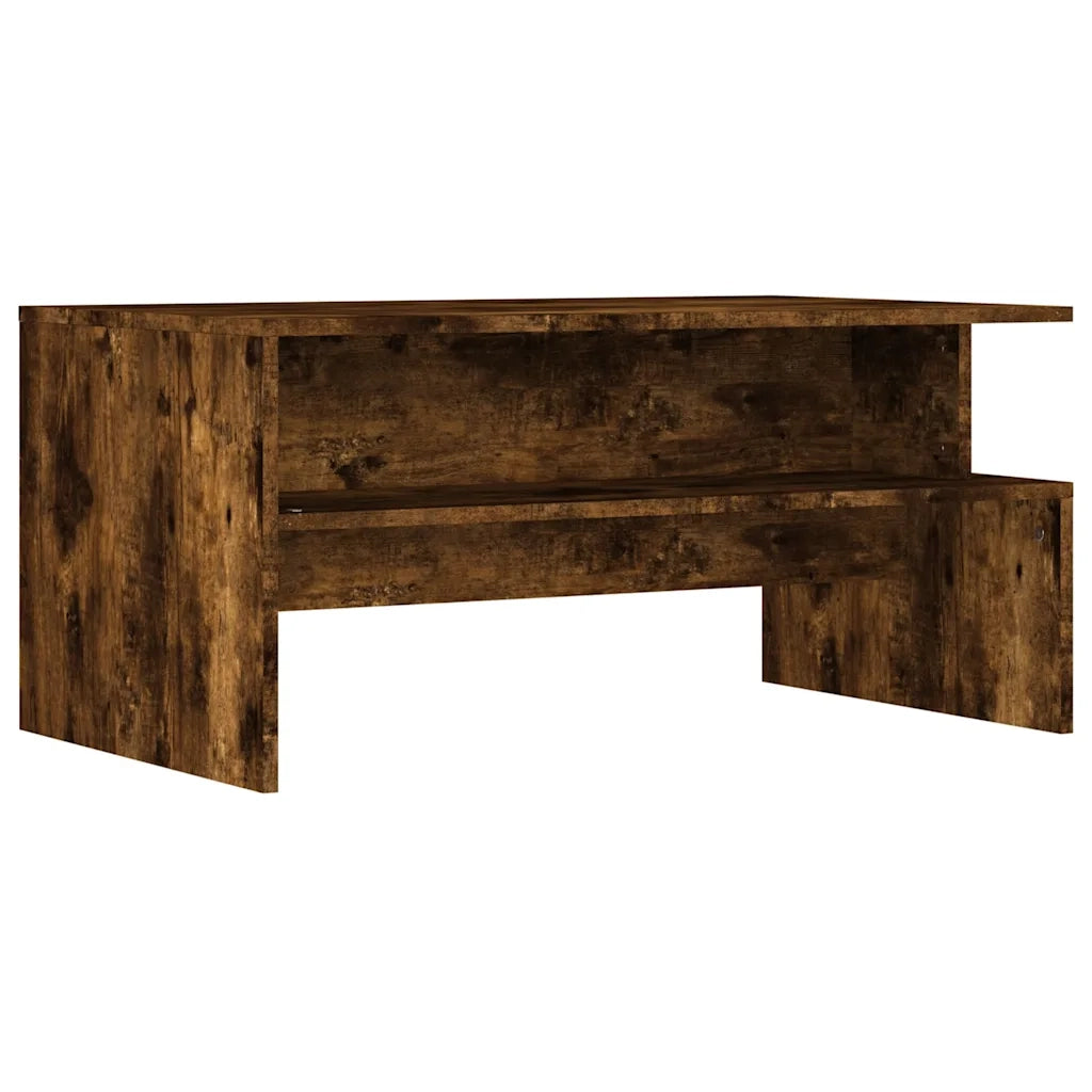 Tavolino da Salotto Rovere Fumo 90x55x42,5 cm Legno Multistrato