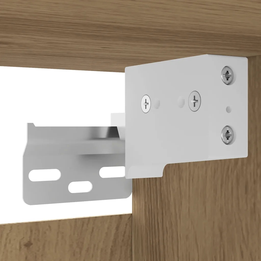 Armadietti TV Montati a Parete 2pz Artigianale 30,5x30x30 cm 856415